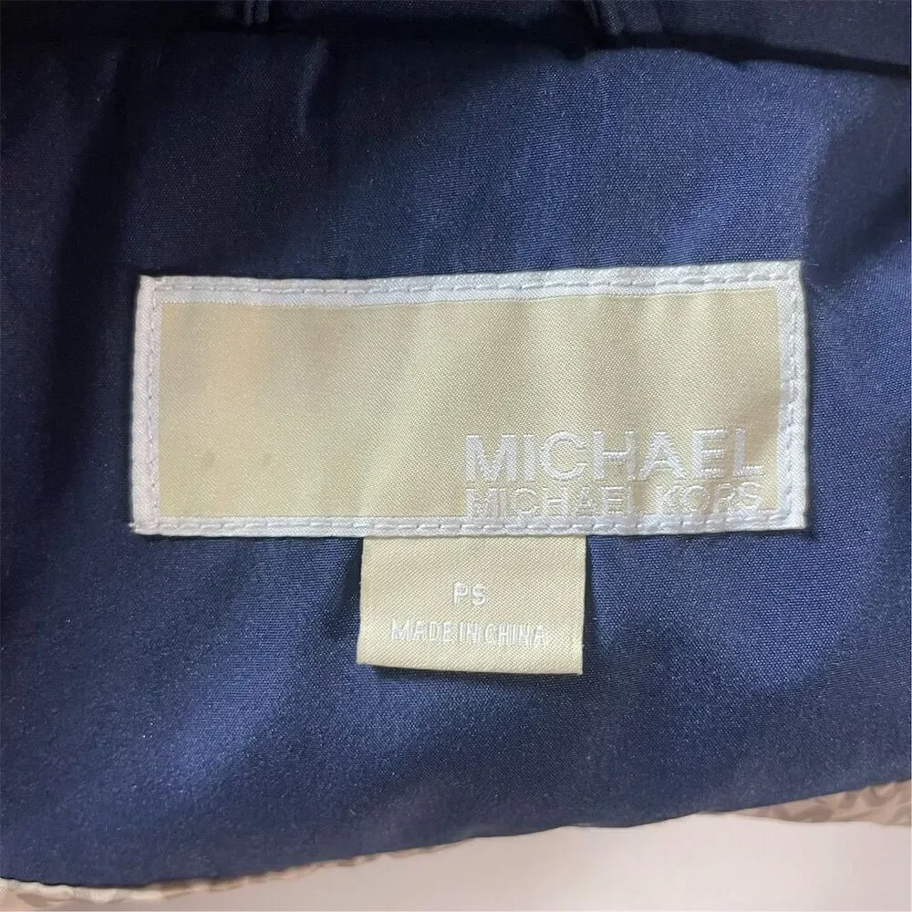 COPY - Michael Kors Women's Petite Anorak Jacket Navy Gold Accents Size S